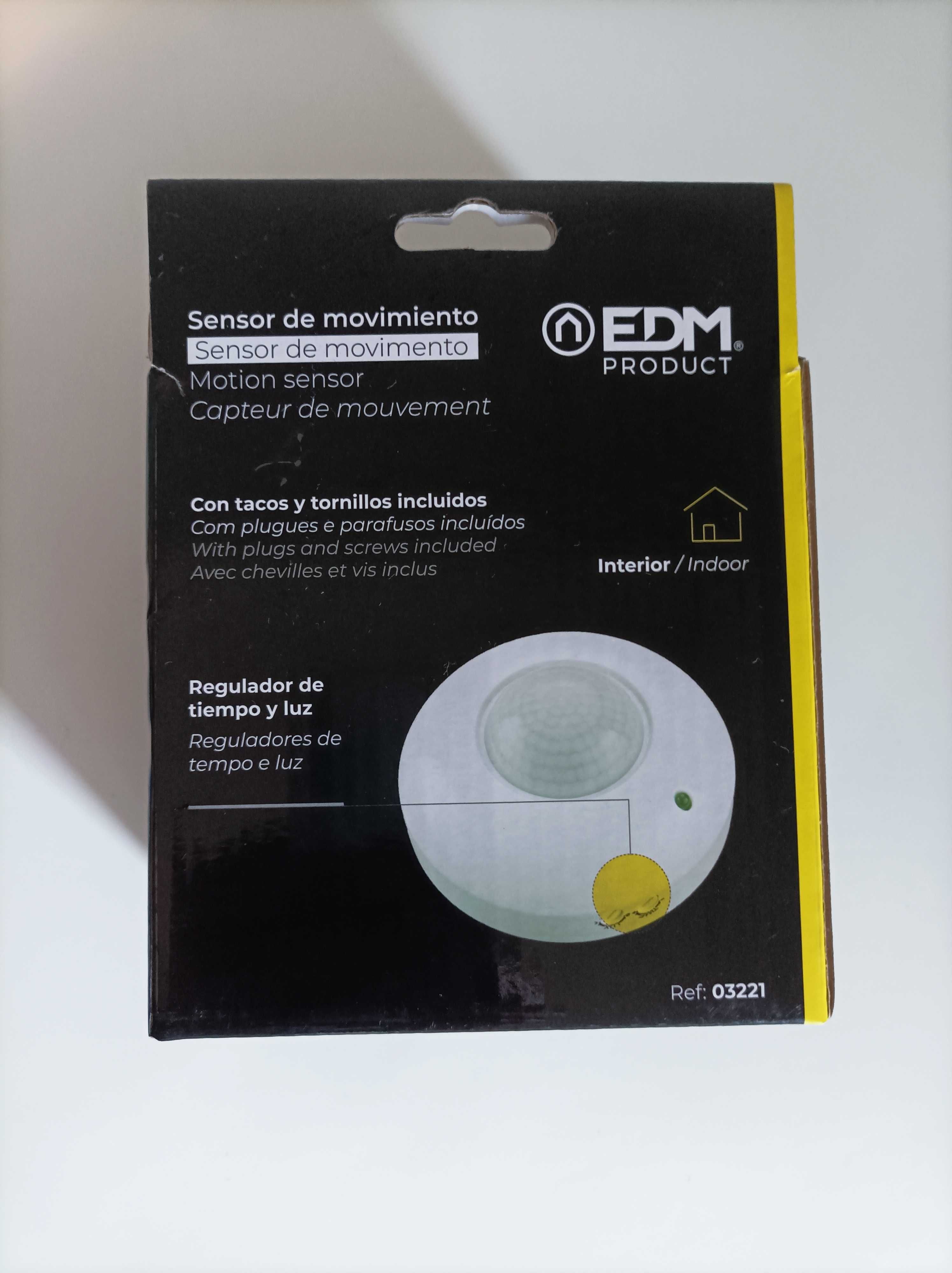 Sensor/Detector de movimento | Deteção 6m EDM