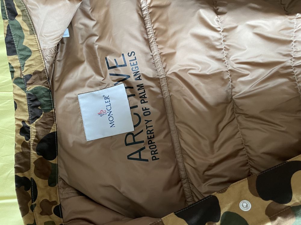 Парка пальто moncler palm angels