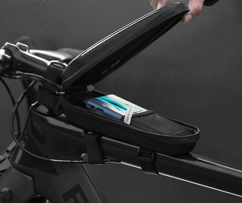 Велосумка на раму ROCKBROS B61 (черный карбон) 1.5л вело сумка /седло