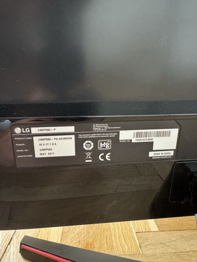 Monitor LG 24 cale dobry stan