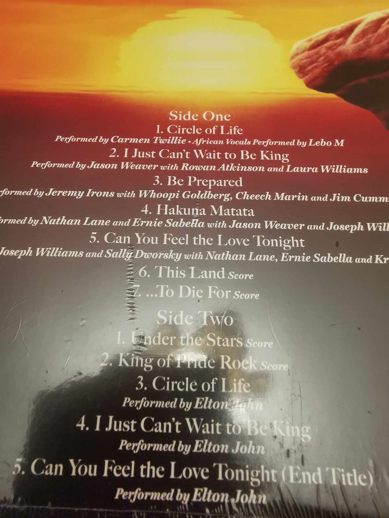 Winyl The Lion King Soundtrack Kolor Nowy!