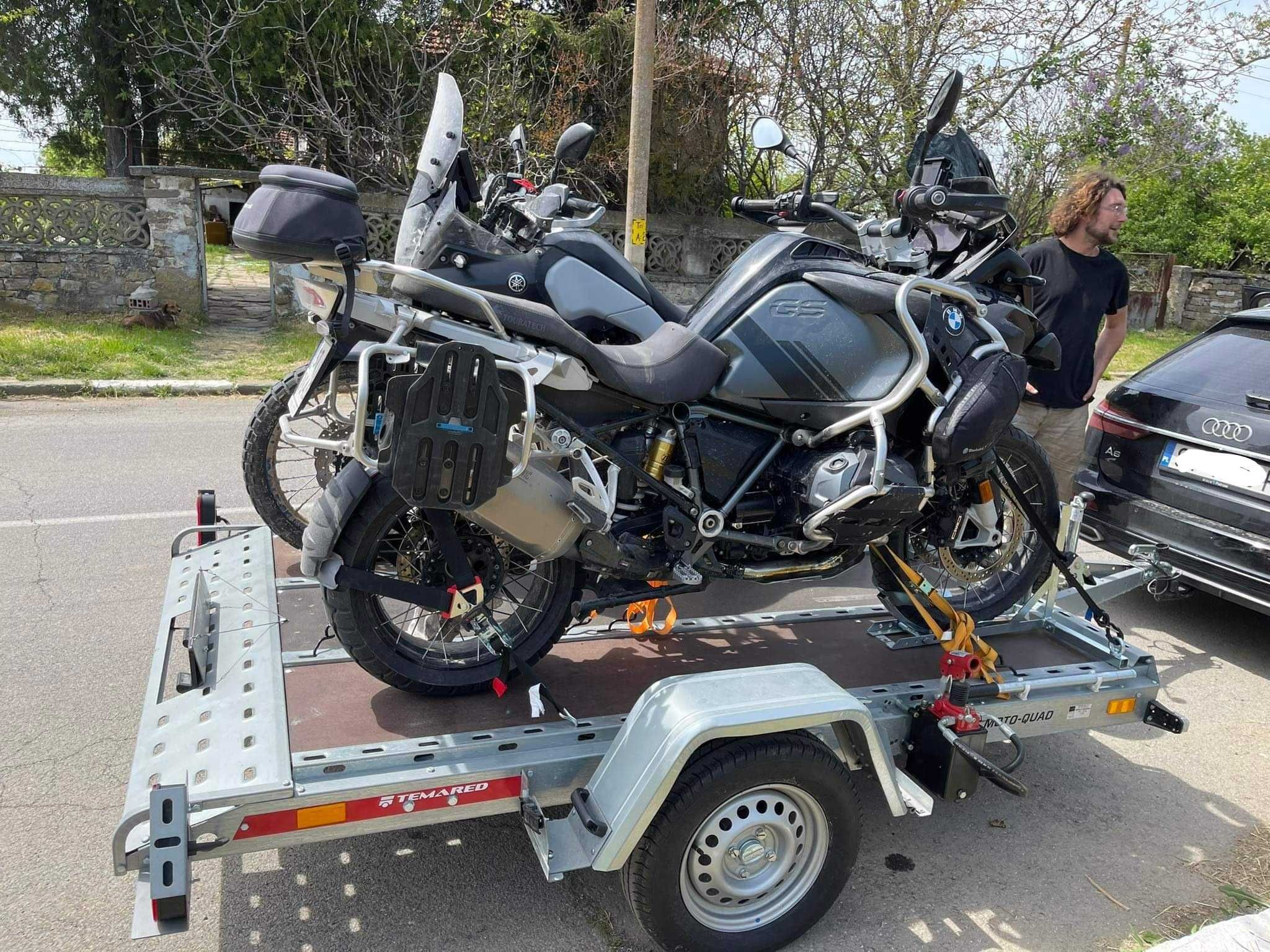 Przyczepa do transportu motocykli, przeczepka motocyklowa Śląsk, Bytom