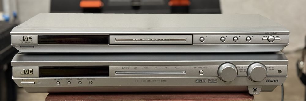 Amplituner Kino domowe JVC Wzmacniacz stereo kolumny 5.1 DVD