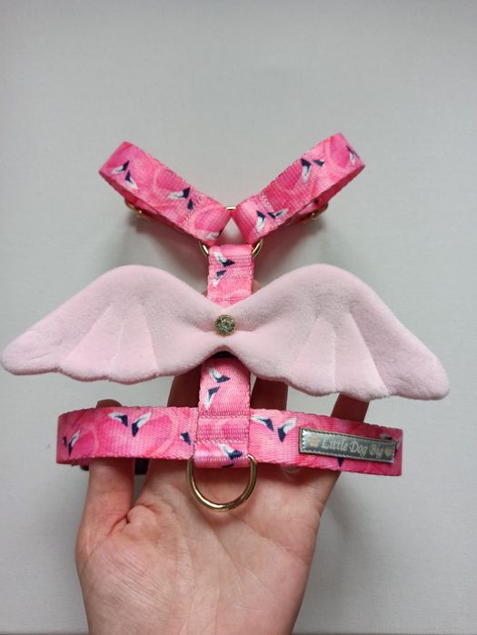 Szelki guard różowa flamingo ze skrzydłami