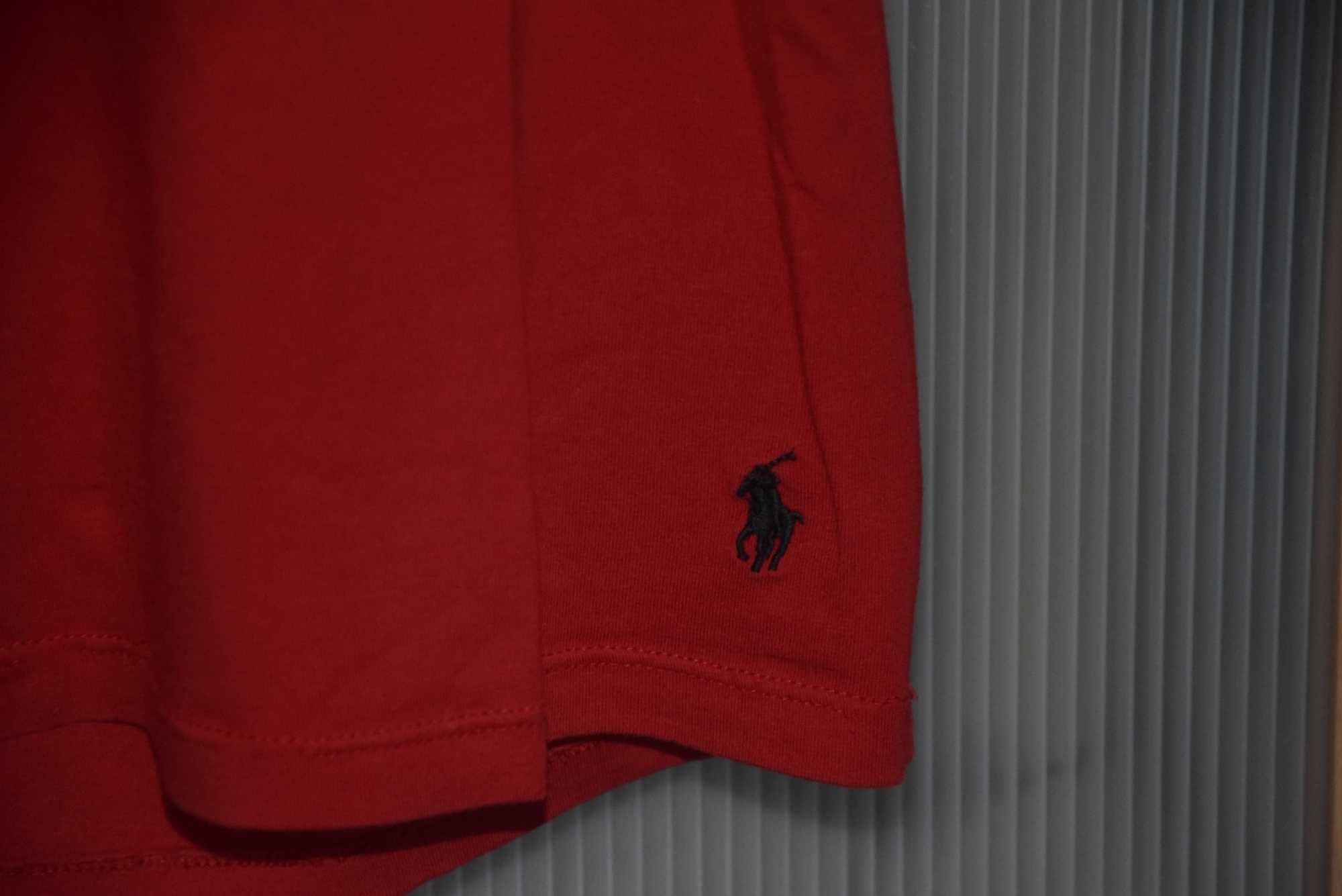 Ralph Lauren czerwona koszulka t-shirt S