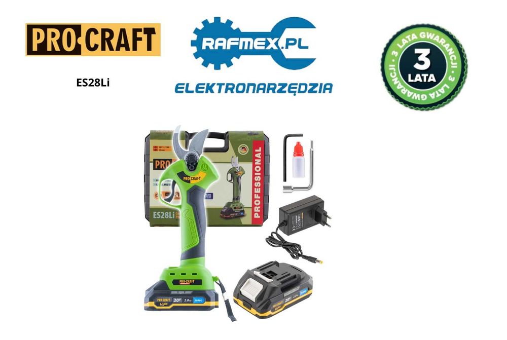 Sekator do gałęzi Akumulatorowy Procraft ES28Li