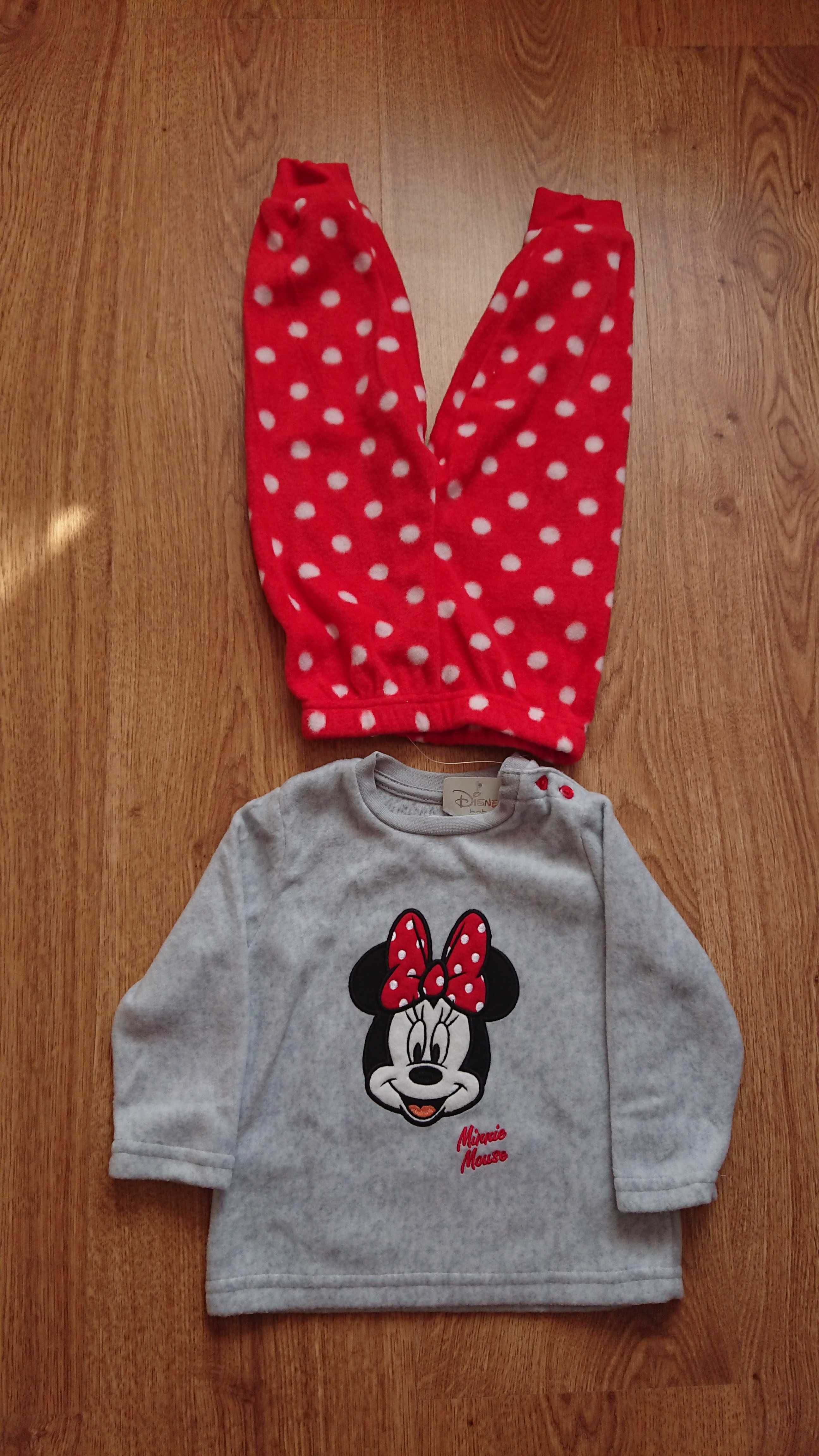 Nowa z metką,piżamka Disney myszka Minne, r.80 Primark, ciepła