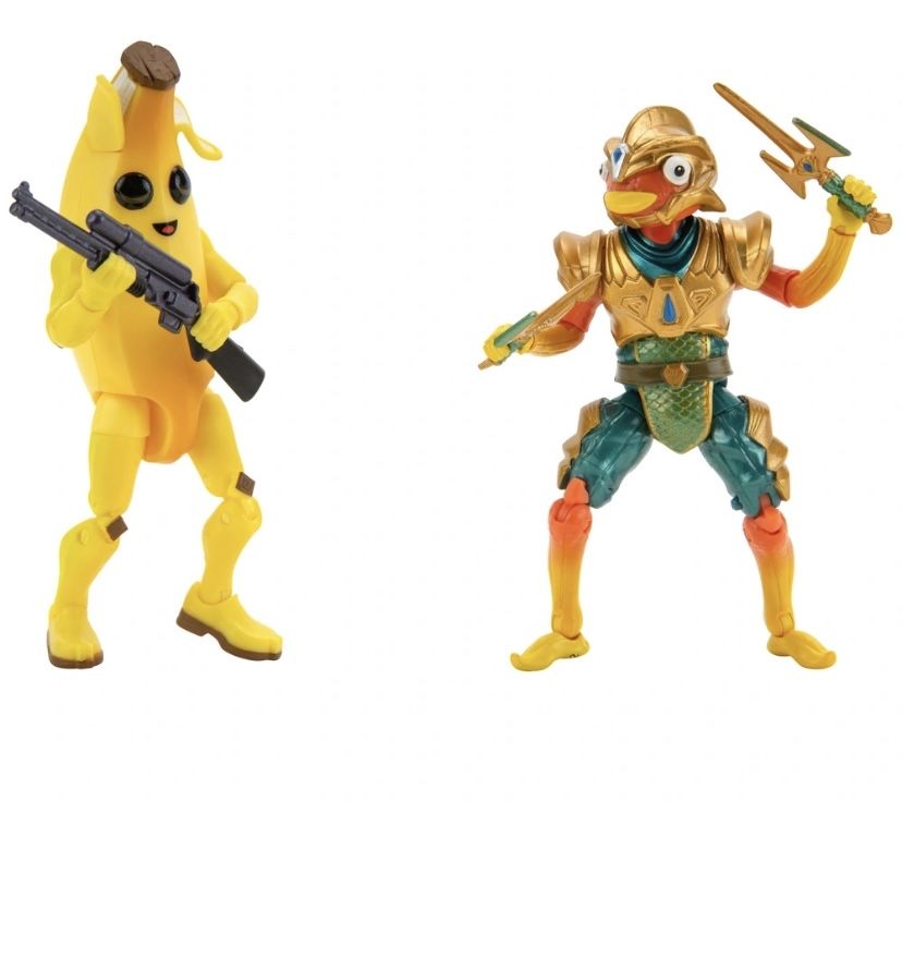 Фігурки Fortnite Fortfight, набір з 6 фігурок Peely проти Fishstick