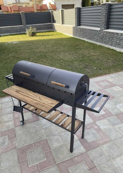 АКЦІЯ/ Мангал гриль барбекю з кришкою Мангали від виробника на колесах