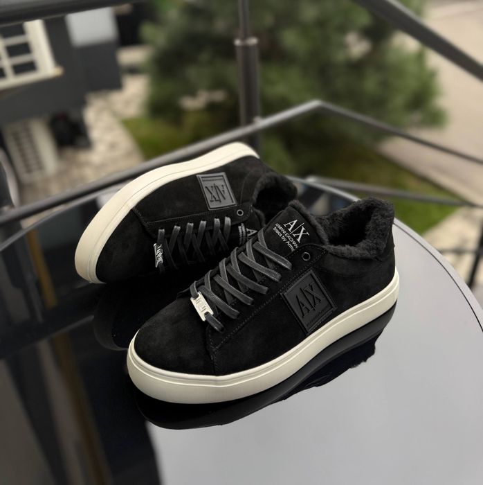 LUX Чоловічі брендові кеди на хутрі зима AX замша 41,42,43,44,45 КИЇВ