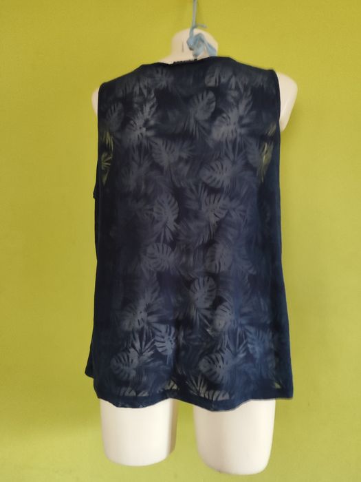 Bluzka granatowa prześwitująca rozmiar 44 Przy zakupie 3szt gratis