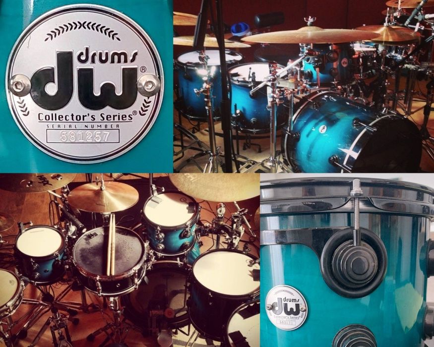 Bateria Dw Collectors Ferragens Black Chrome/ Hardcases incluídas