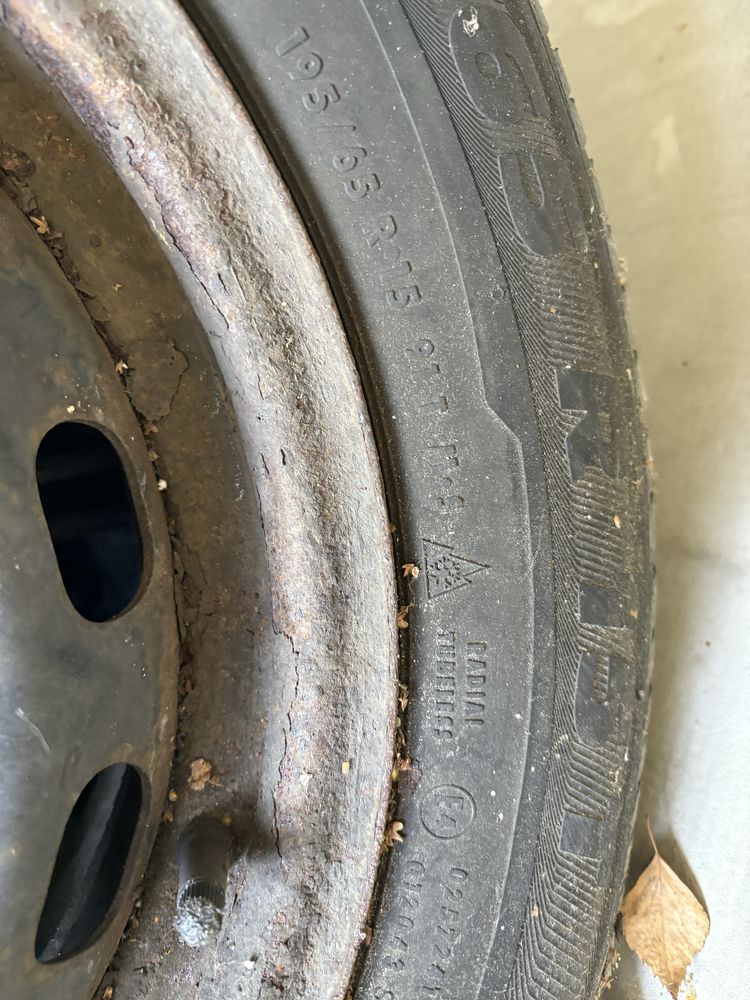 Stalowki na zimowych 4x r15 195/65 91t