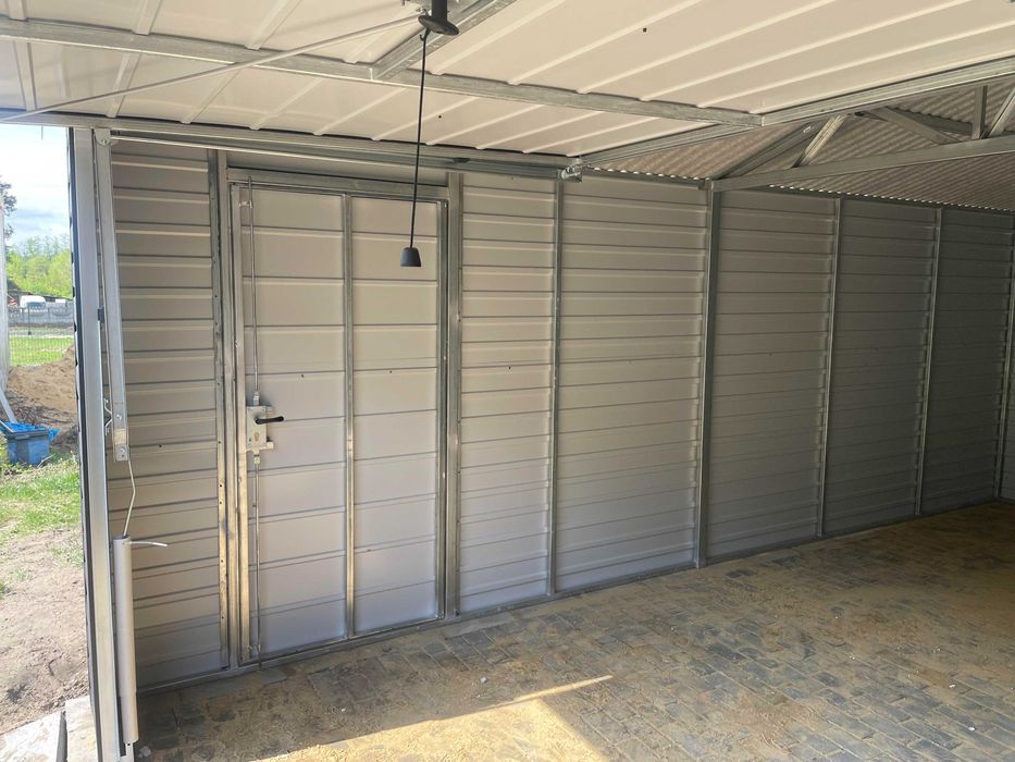 Garaż blaszany, 4x6, konstrukcja ocynk. PRODUCENT.