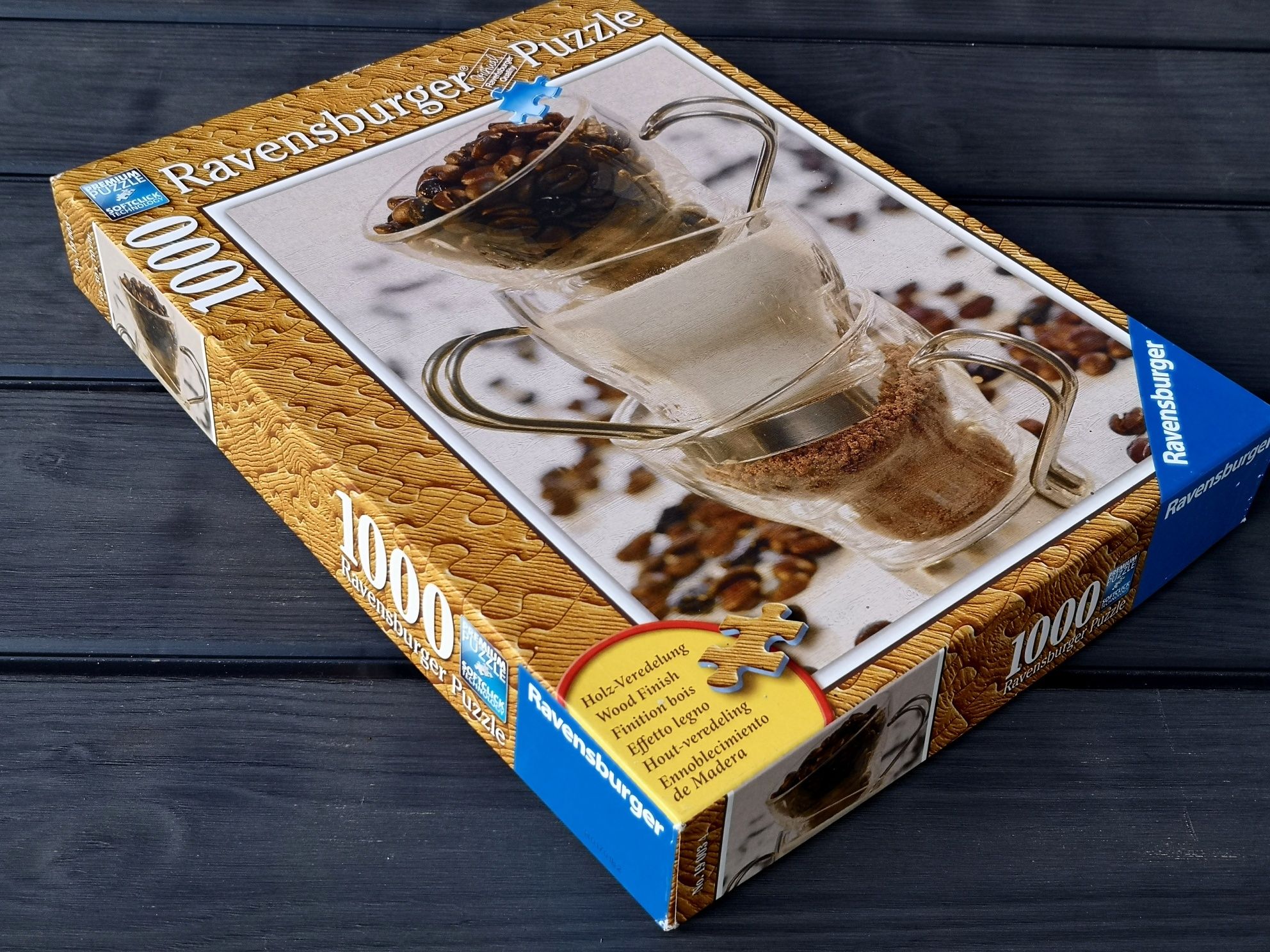 Puzzle 1000 Ravensburger Wood Finish Coffee Ingredients