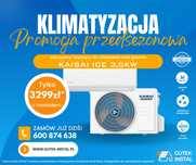 Klimatyzacja KAISAI ICE 3,5kW, oszczędna i wydajna, chłodzi lub grzeje