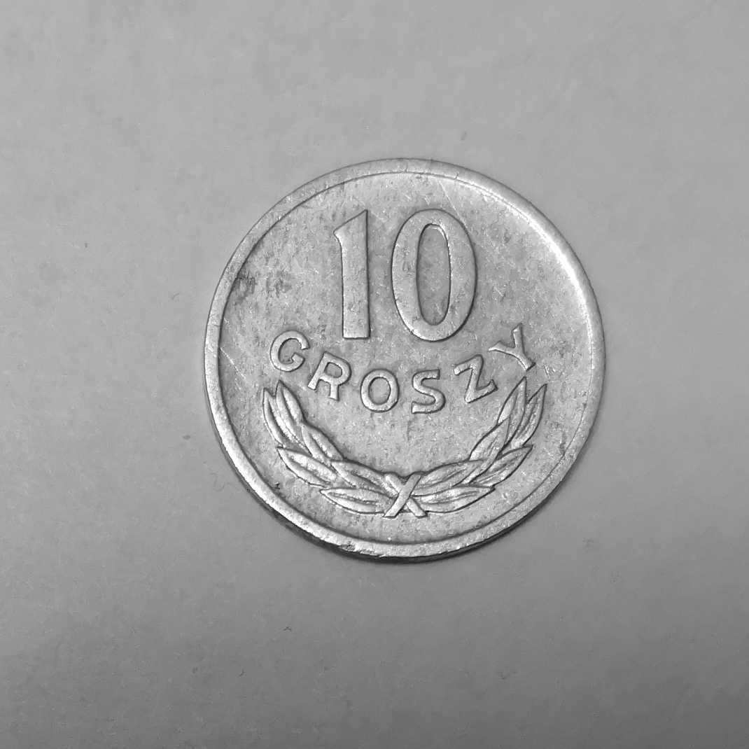 Moneta PRL 10 groszy 1975r.Al.Stan monety widoczny na zdjęciach.