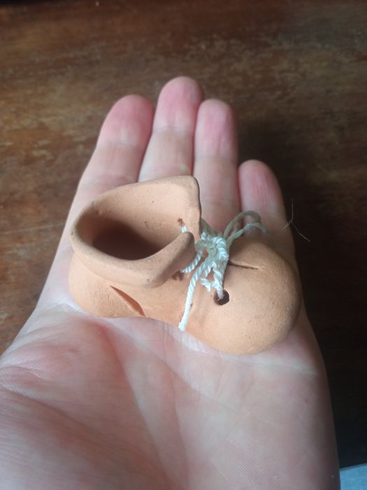 Черевичок глиняний декор