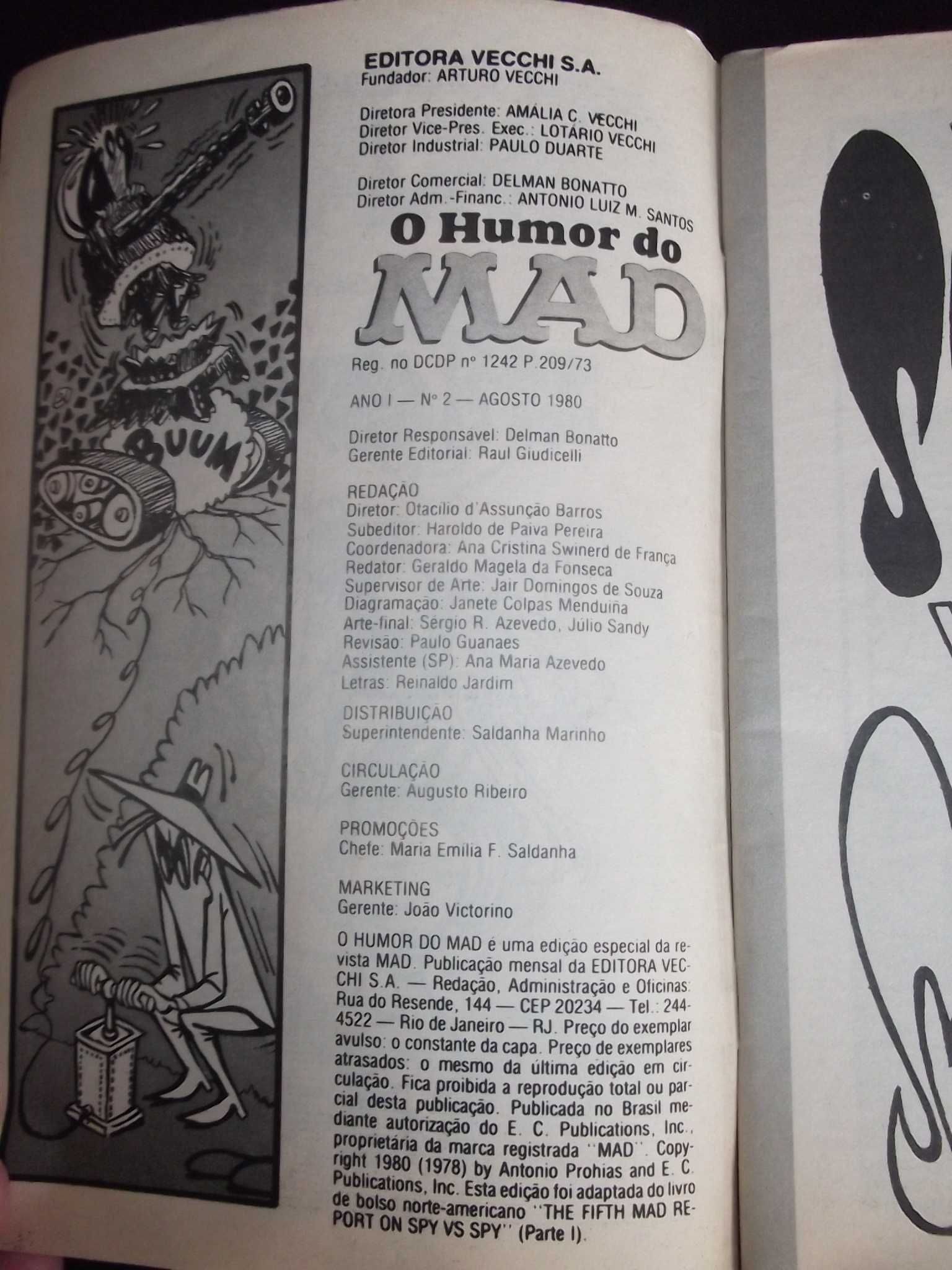 Revista BD Humor do Mad nº 2 Vecchi 1980
