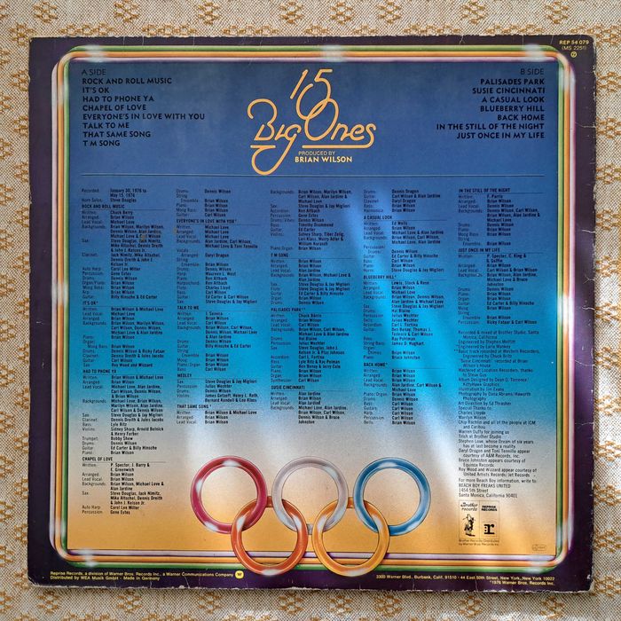 The Beach Boys 15 Big Ones 1976 Ger (VG++/VG+)