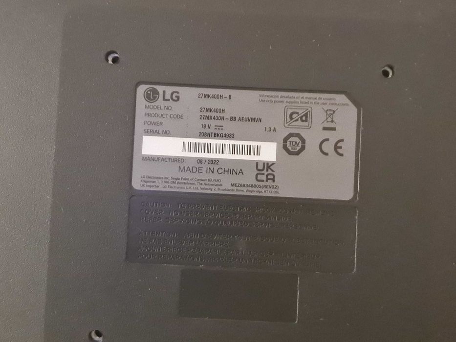 Monitor LG UltraGear 27" Full HD
