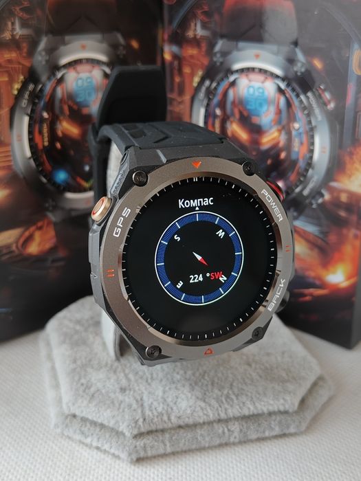 Смарт годинник CK82 з підтримкою Української мови + Компас + GPS