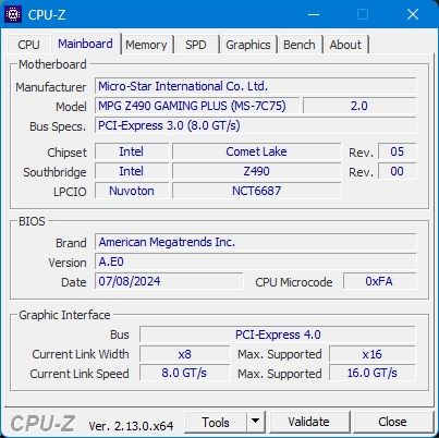 Zestaw i7-10700k + Z490 + 32 GB RAM