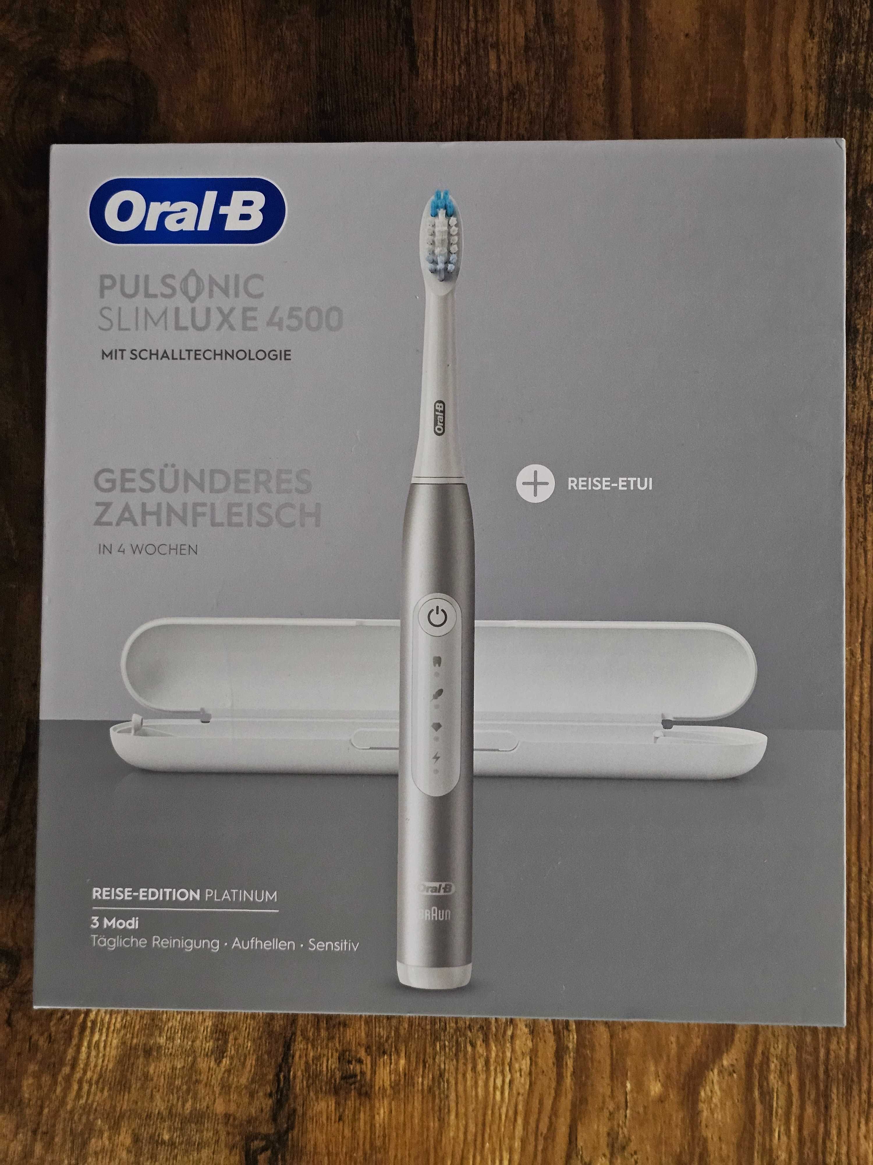 Szczoteczka elektryczna Oral-B Pulsonic SlimLux 4500 Platinum