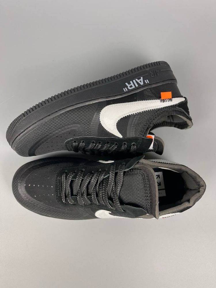 Off-White x Nike Air Force “Black” and “White” Повна омплектація 40-45