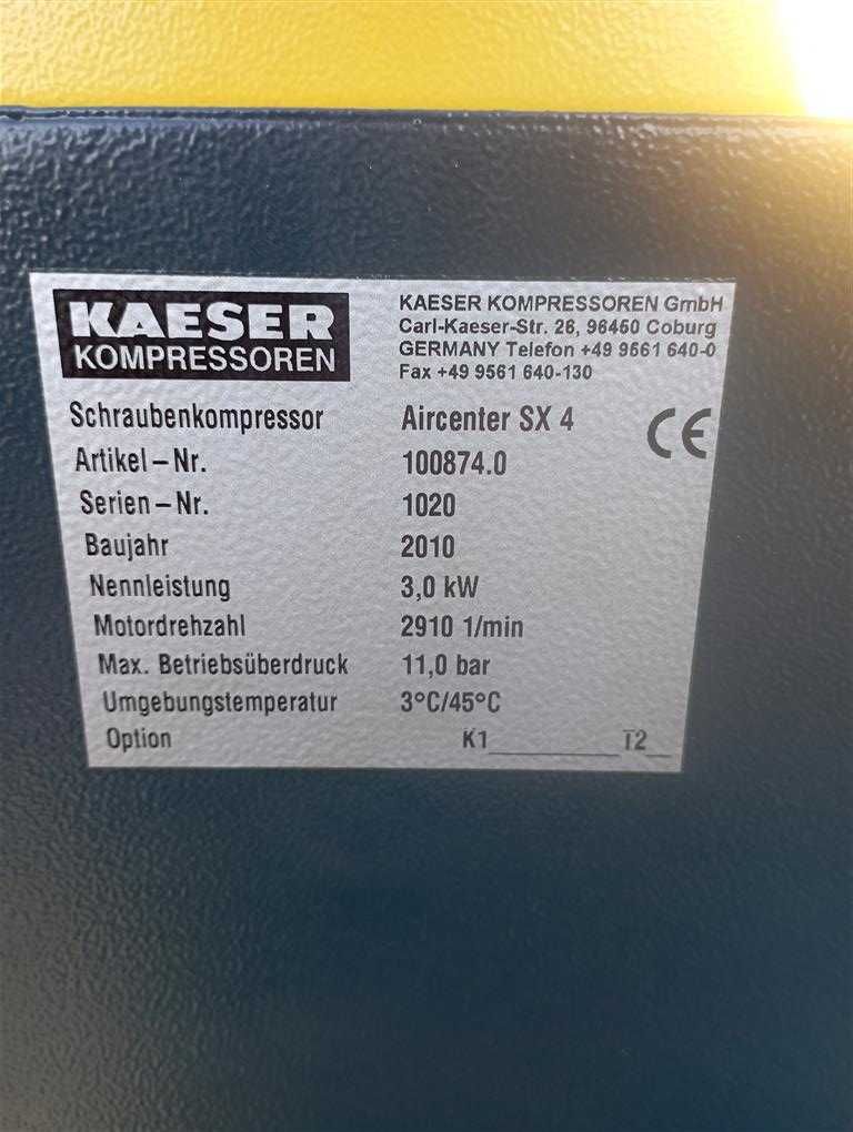 Sprężarka śrubowa,kompresor Kaeser AIRCENTER SX4 T,3KW,S012684