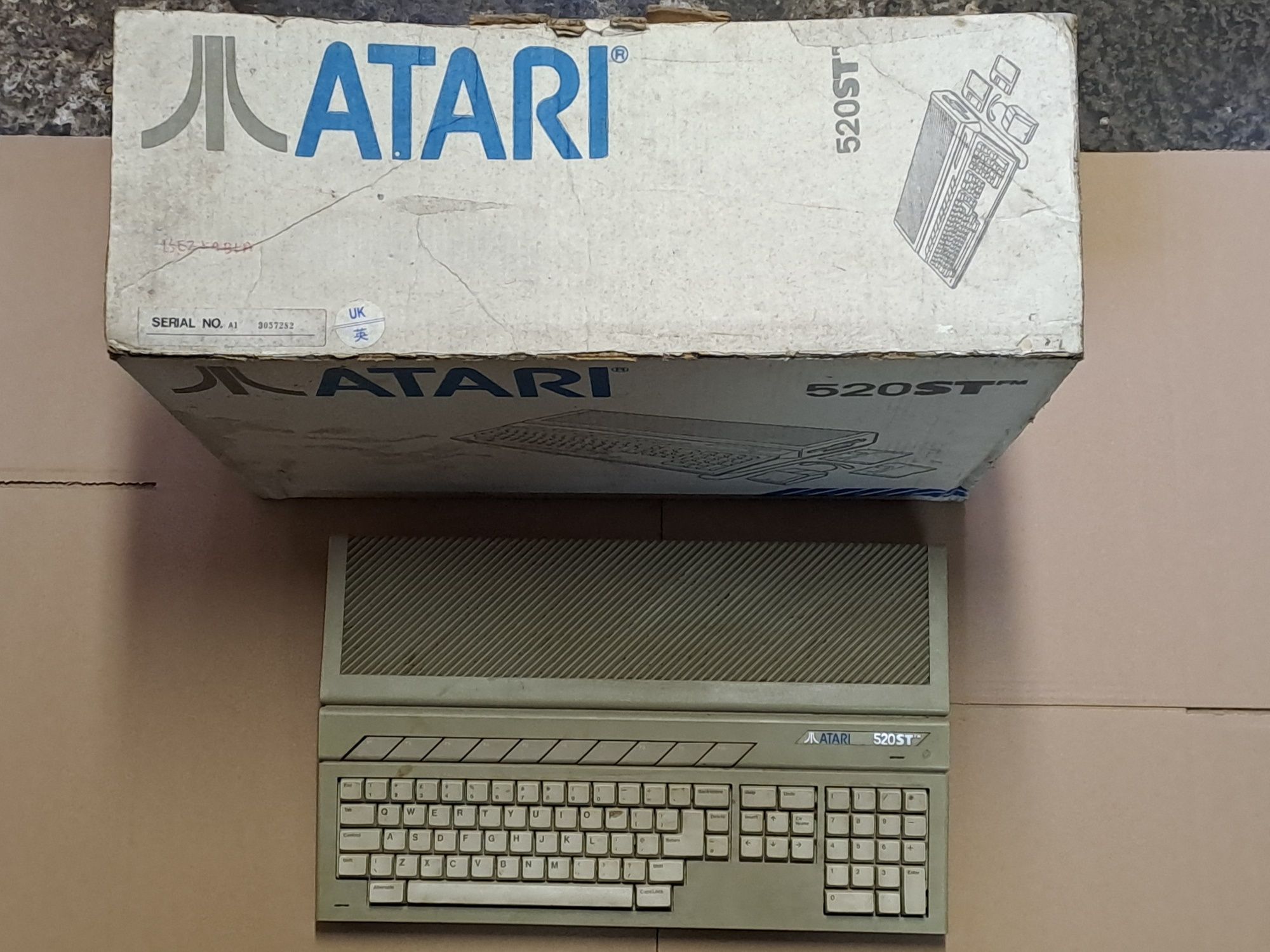 Atari 520ST FM STFM Box wkład Karton Zgodność Numerów PRL KULTOWY!