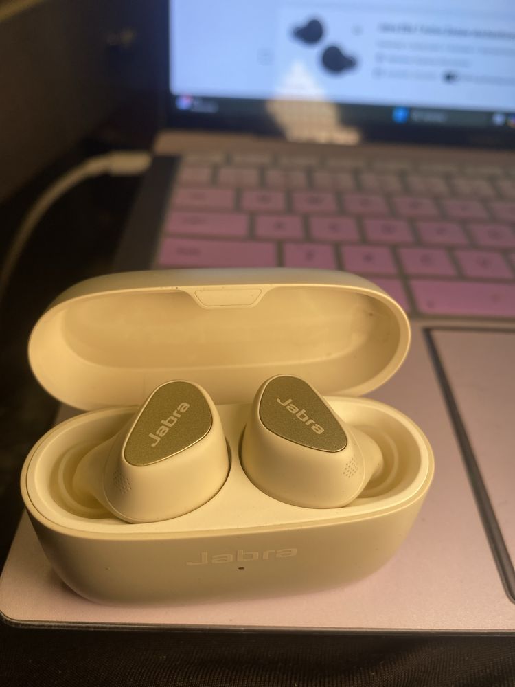 Bezprzewodowe Słuchawki Bluetooth Jabra Elite 5 (gold beige)