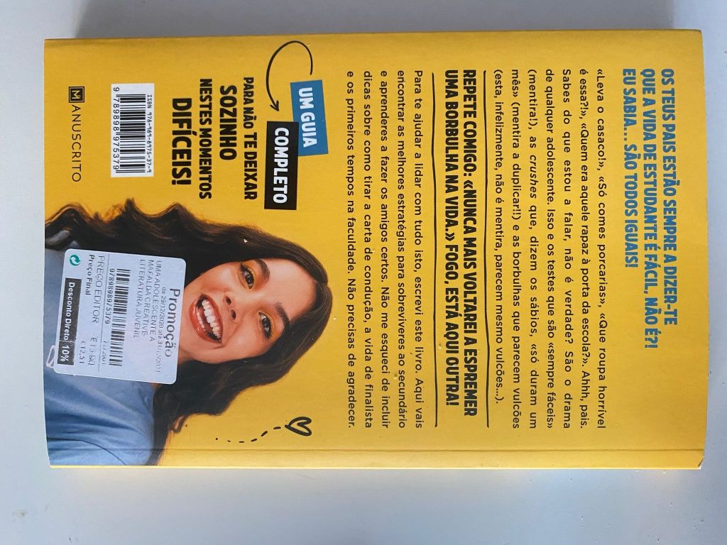 Livro uma adolescente à beira de um ataque de nervos