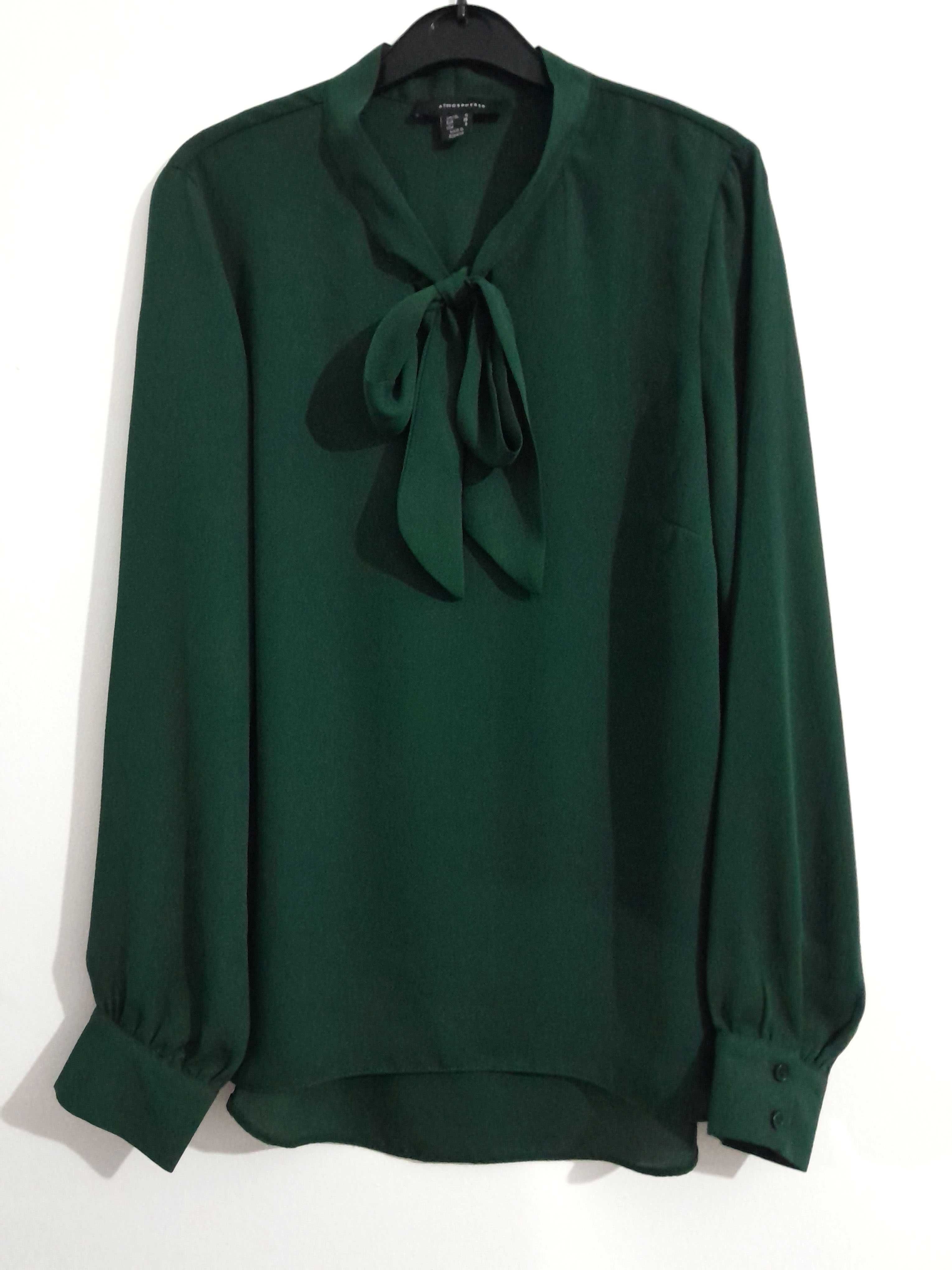 Blusa verde com laço Atmosphere/Primark T: 38 Nova