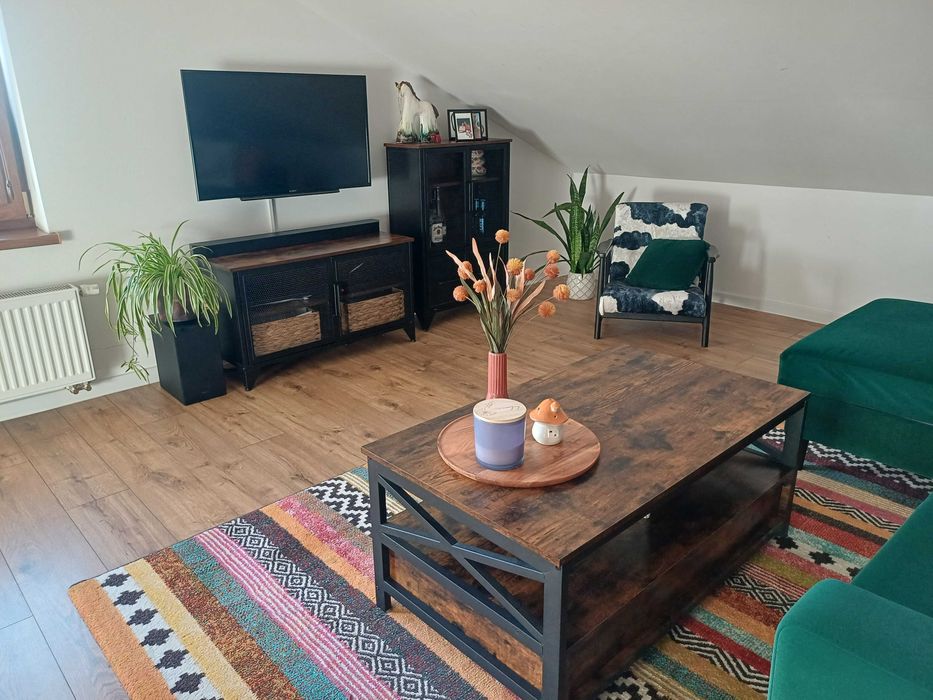 Meble loft,  salon, stół kawowy, rtv