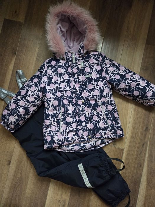 Lenne 104 р комплект зимовий комбінезон на дівчинку теплий
