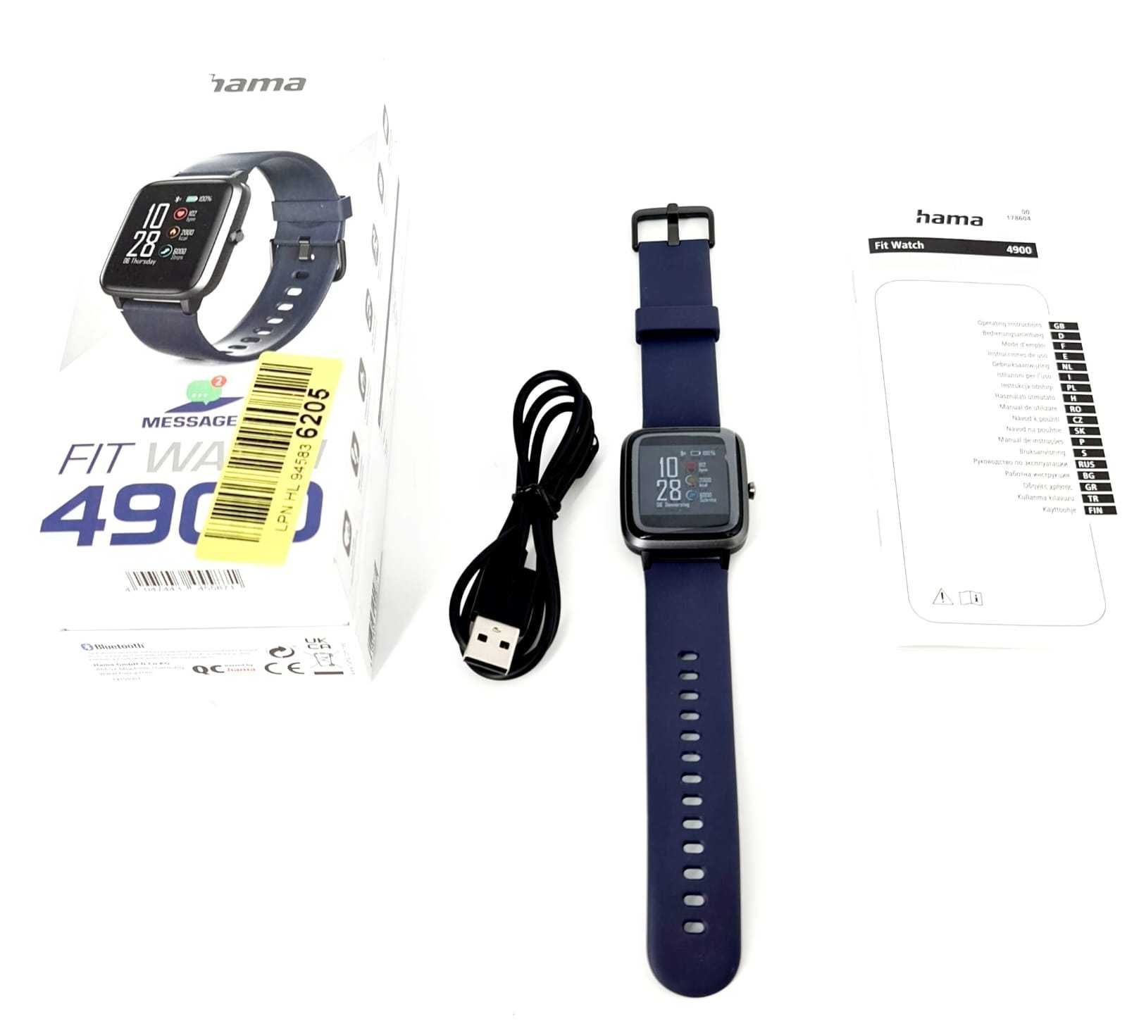 Smartwatch Hama Fit Watch 4900 Wodoszczelny Zegarek sportowy