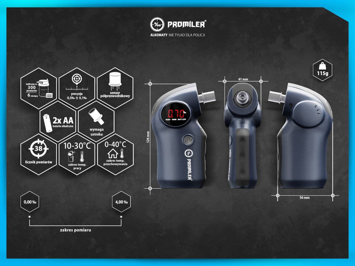 Alkomat PROMILER S 6000P (Nowy + Gwarancja)