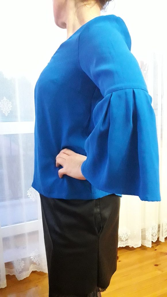 Bluzka damska chabrowa