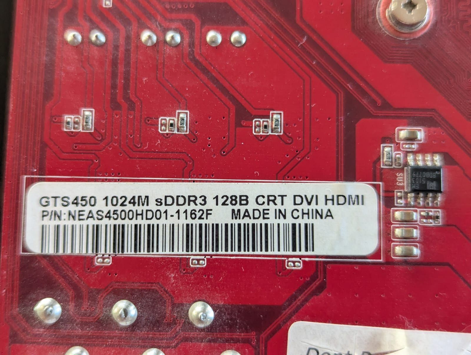 Karta graficzna GTS450 1GB  sDDR3 128B CRT DVI HDMI