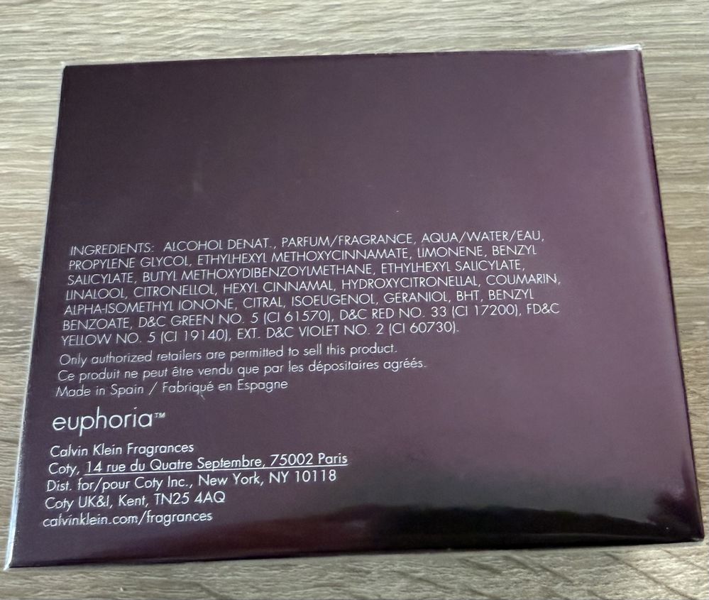 Woda perfumowana euphoria Calvin Klein