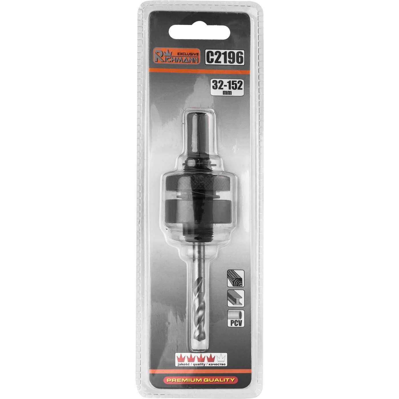 otwornica bimetal 92MM + UCHWYT 32-152MM