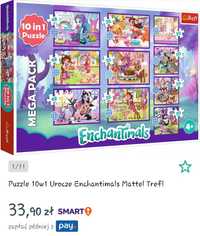 Puzzle puzle enchantimals 10w1 zestaw