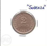 Espadim - Moeda de 2 Centavos de 1921 - Soberba