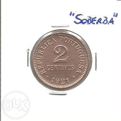 Espadim - Moeda de 2 Centavos de 1921 - Soberba