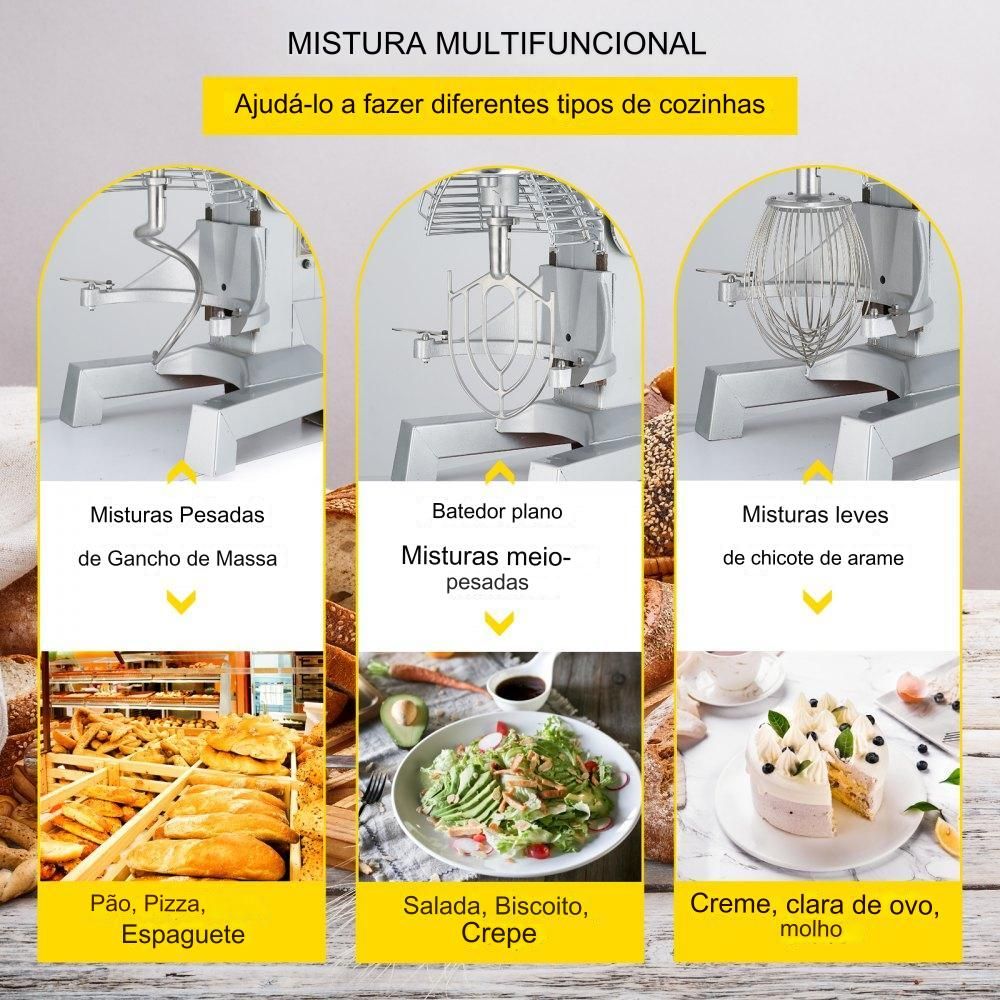 Máquina de Cozinha Elétrica, 750W, 20 Litros