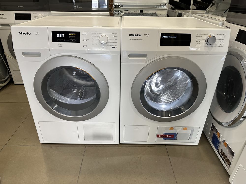 Комплект Miele: WCE770WPS + TKB450WP (Німеччина) 8кг. Лед світло