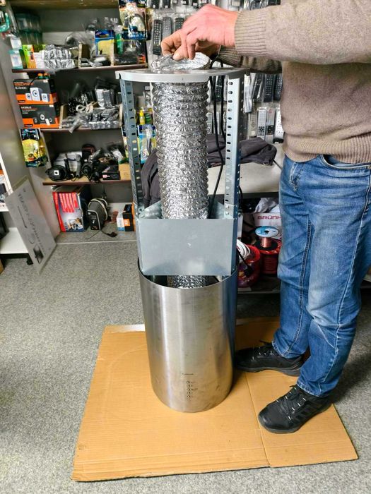 Вытяжка островная подвесная  потолочная Klarstein Beretta. 99 -117 см