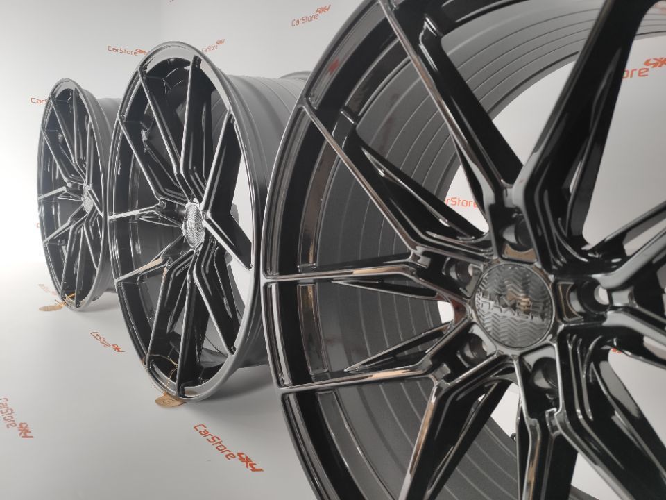 Jantes Haxer HX036 19 x 8.5 ET33 + 9.5 et 40 5x120 72.6 Preto Brilhant