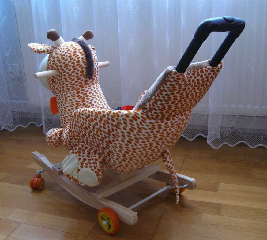 Bujak JEŹDZIK Pchacz z Dźwiękiem  3w1 ŻYRAFA